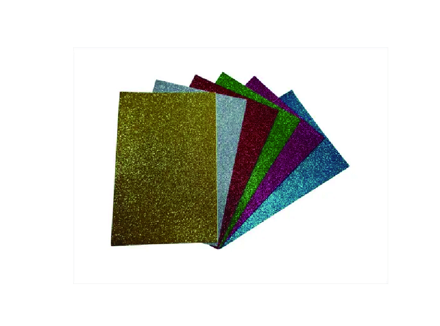  CARPETA ESC. GOMA EVA 6 HJ GLITTER ADHESIVA ARTE&C 