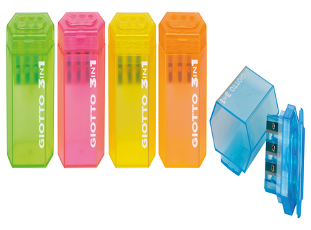  SACAPUNTA PLAST. C/DEPOSITO GRANDE 3EN1 GIOTTO 