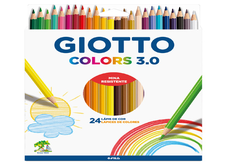  LAPIZ COLOR 24UN. LARGO GIOTTO 3.0 