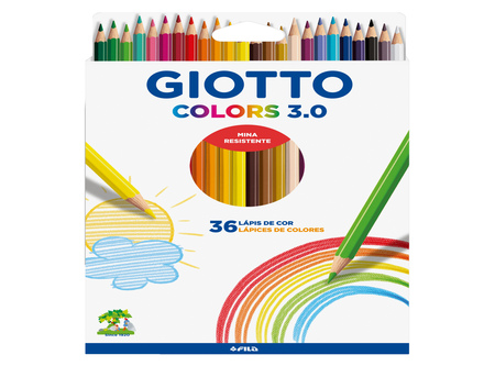  LAPIZ COLOR 36UN. LARGO GIOTTO 3.0 