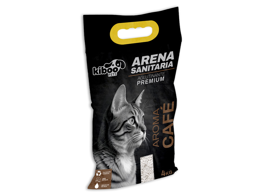  ARENA SANITARIA GATO 4KG KIBOO CAFE 