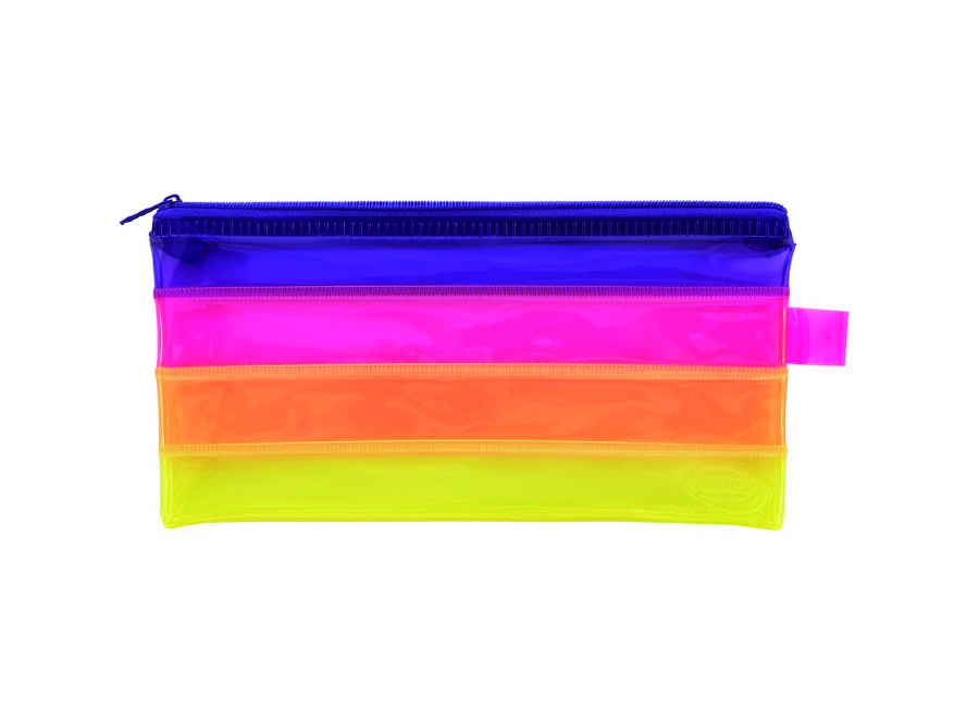  ESTUCHE ESCOLAR ADIX MULTICOLOR 11X22CM 