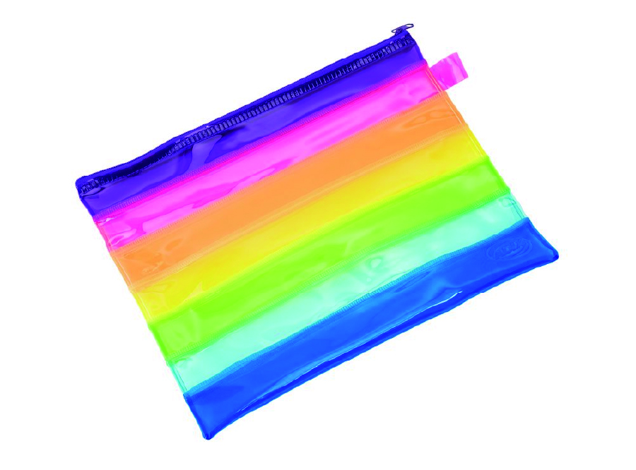  ESTUCHE ESCOLAR ADIX MULTICOLOR 19X24CM 