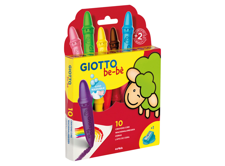  LAPIZ CERA  10 COLORES BEBE GIOTTO 
