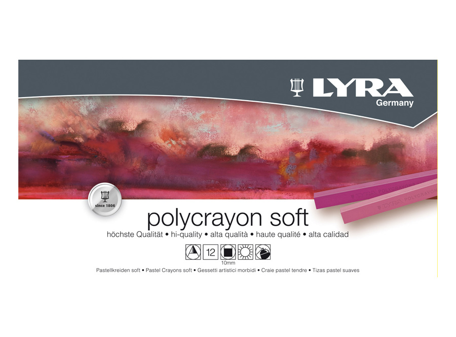  LAPIZ PASTEL 12 COL. TIZA SECO LYRA GIOTTO 