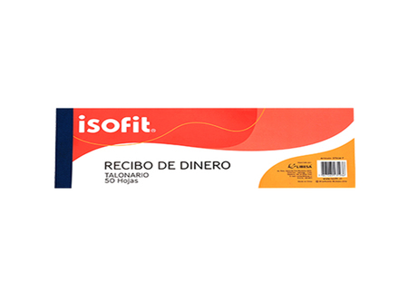  FORMULARIO RECIBO DE DINERO 50HJ. ISOFIT 