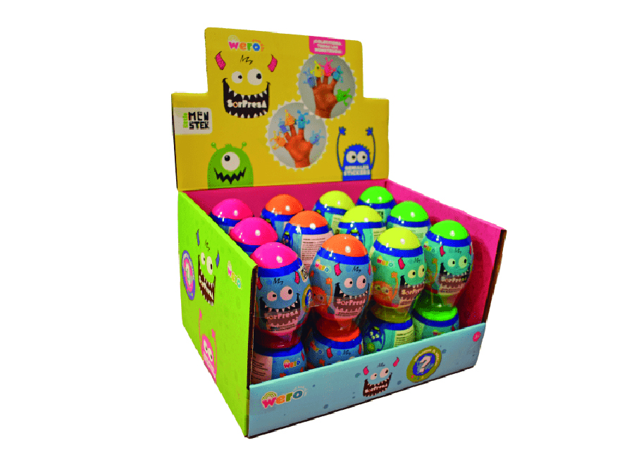  HUEVO SORPRESA LITTLE MONSTER X 24 UN WERO 