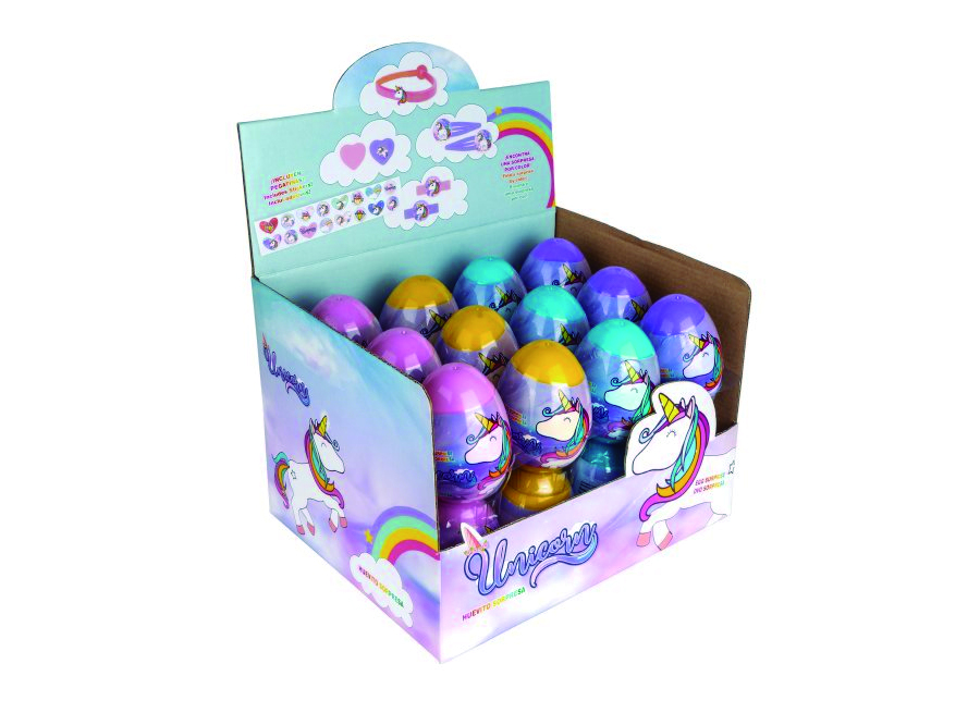  HUEVO SORPRESA UNICORNIO X 24 UN WERO 
