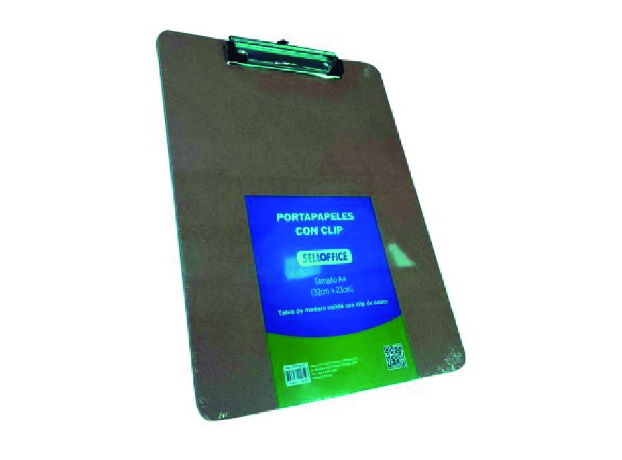  TABLA APRETAPAPELES CARTA MADERA SELLOFFICE 
