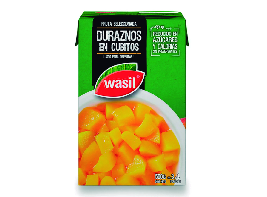  DURAZNO CUBOS 500 GR WASIL TETRA 