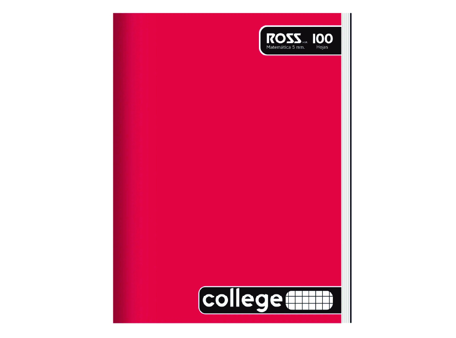  CUADERNO COLLEGE M5 100 HJ LISO ROSS 