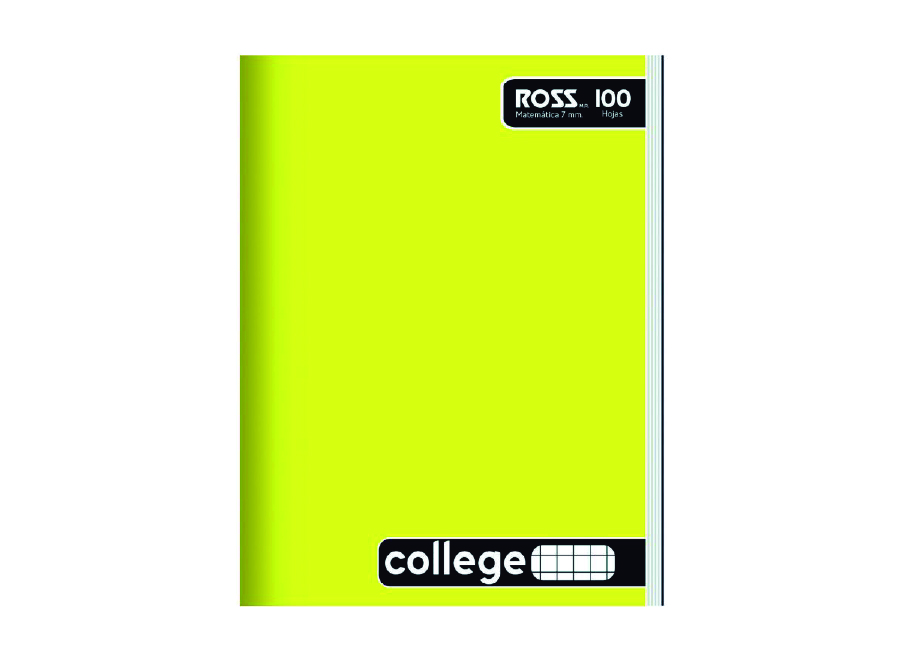  CUADERNO COLLEGE M7 100 HJ LISO ROSS 