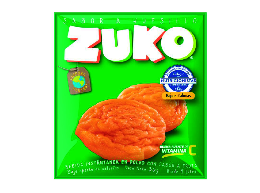  JUGO POLVO 15 GR ZUKO X 10 UN HUESILLO 