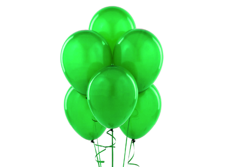  GLOBOS N.  9 LISO X 50 UN VERDE OSCURO GLAM 