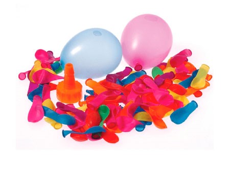  GLOBOS N.  2 BOMBA DE AGUA X 100 UN+ADAPT. GLAM 