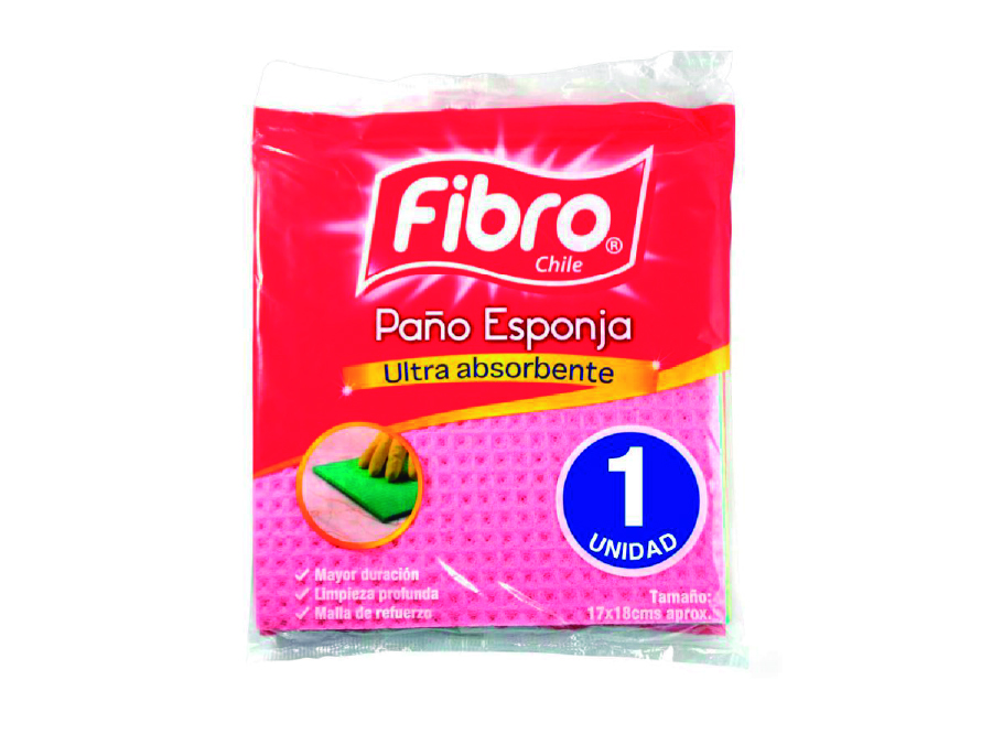  PANO ABSORB/ESPONJA X 1 FIBRO 17 X 18 MULTIUSO 
