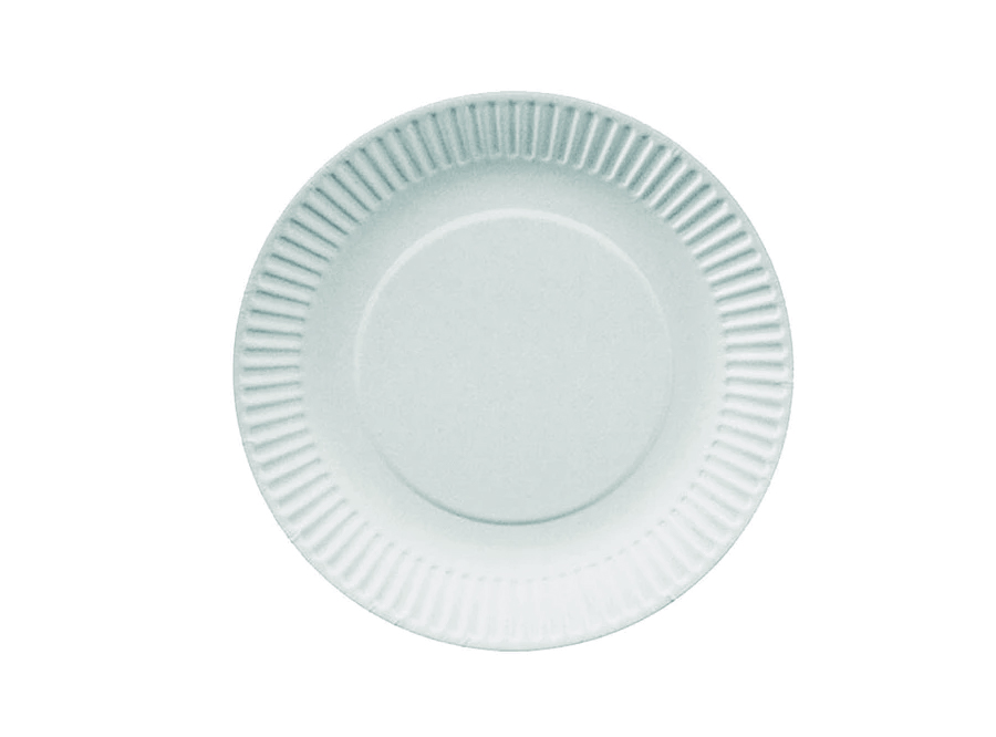  PLATO CARTON 18CM RED. BLANCO X 10 UN GLAM 