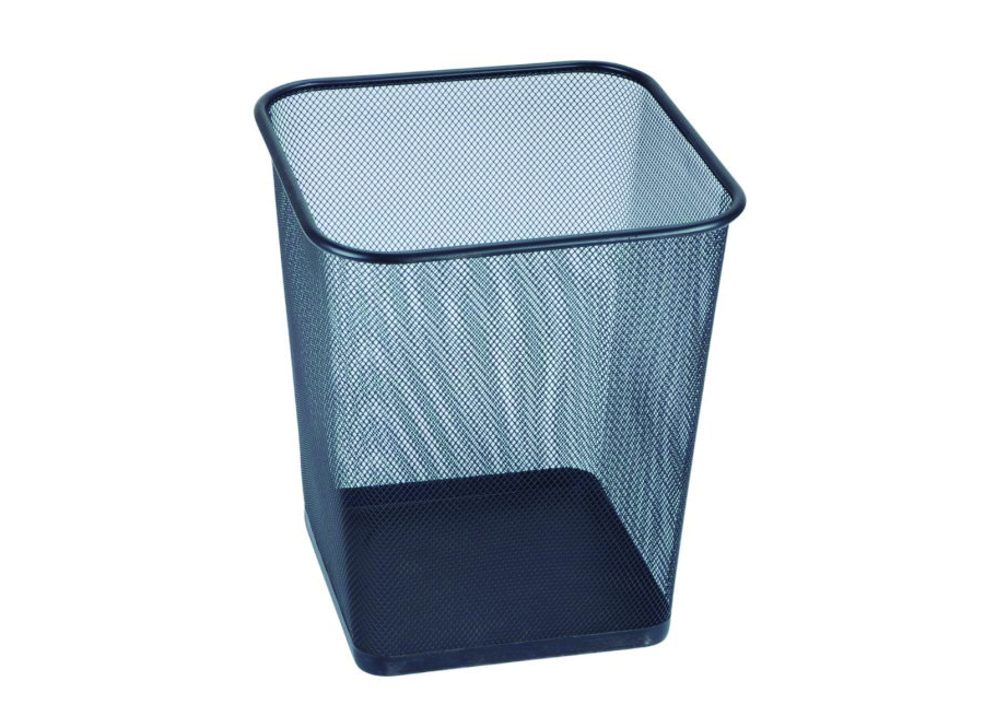  PAPELERO NEGRO MALLA 30 CM ALTO X 27 CM CUAD. OFFI 