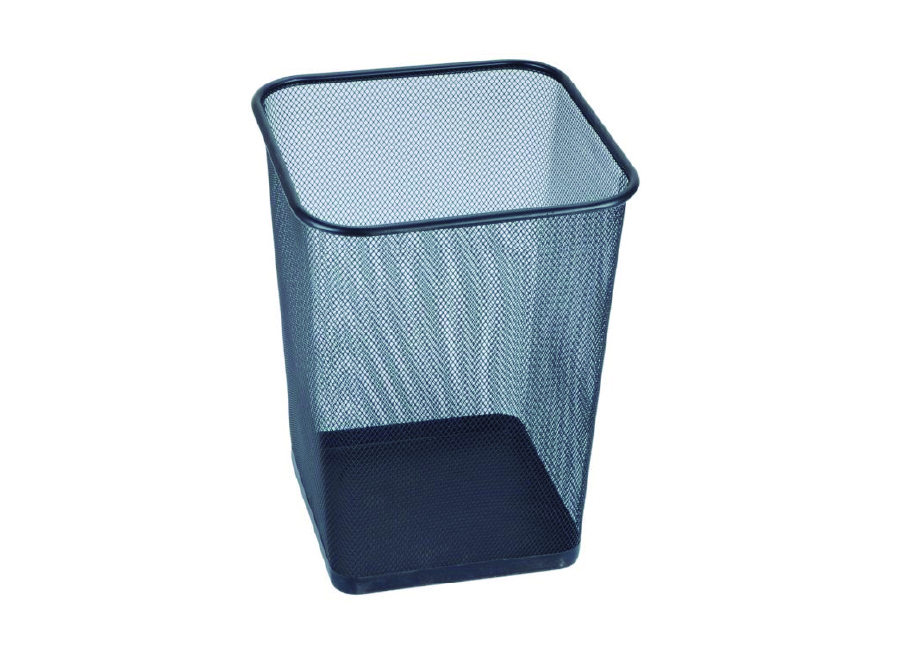  PAPELERO NEGRO MALLA 27 CM ALTO X 22 CM CUAD. OFFI 