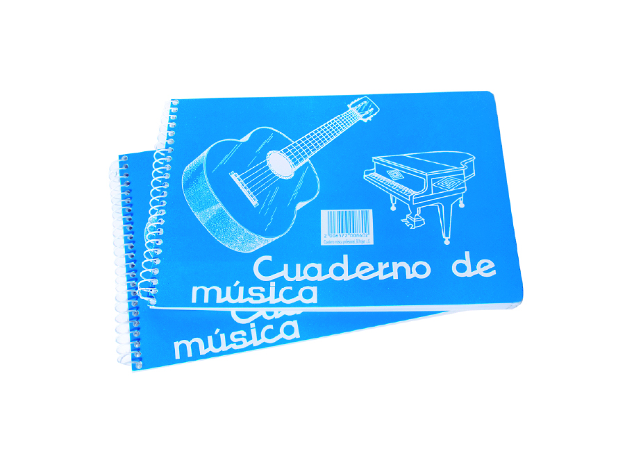  CUADERNO MUSICA PAUTA ENTERA 60 HJ J.S 