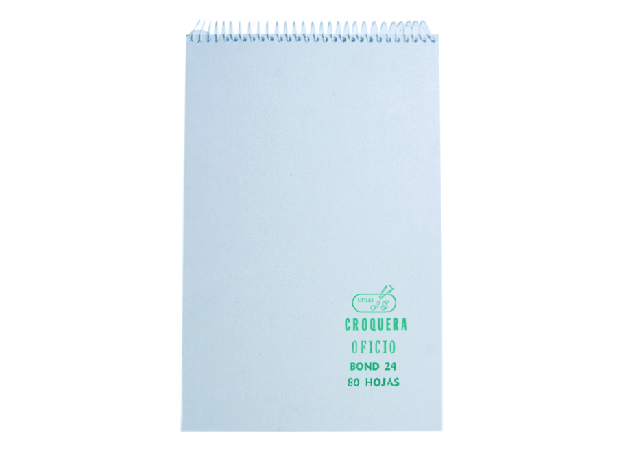  CROQUERA ESPIRAL OFICIO 80 HJ J.S 