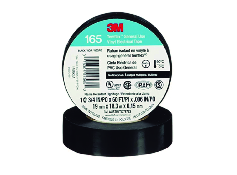  CINTA ELECTRICA NEGRA  18 MT. 3M SCOTCH 165. 