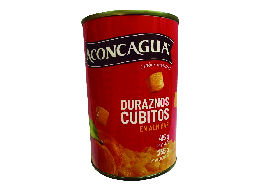  DURAZNO CUBOS 415 GR ACONCAGUA TARRO 