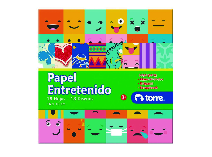  PAPEL ENTRETENIDO FAJO 18 HJS 16X16 TORRE 