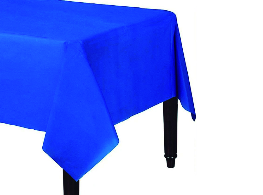  MANTEL PLAST. 137X274 CM AZUL GLAM 