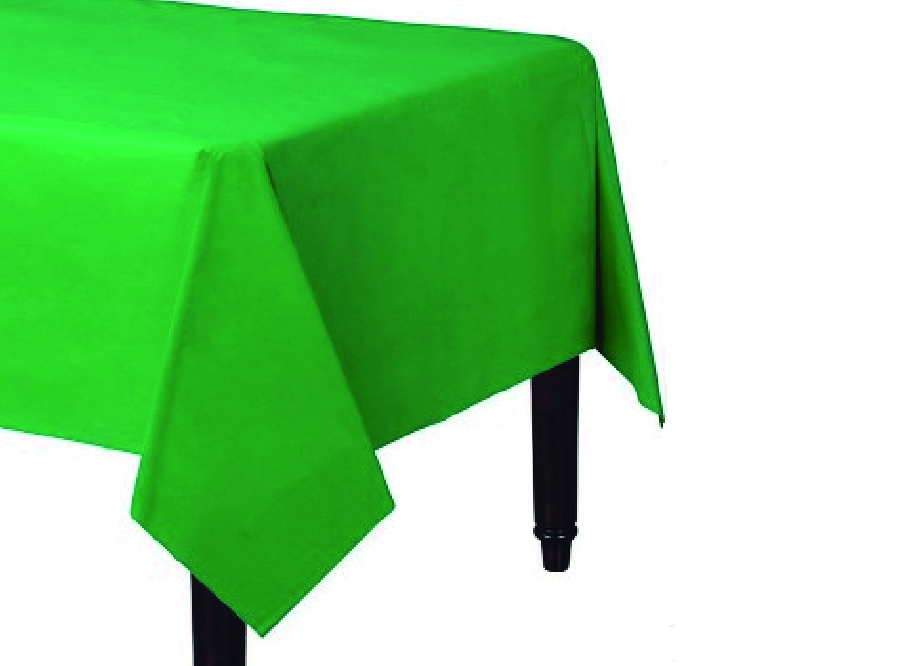  MANTEL PLAST. 137X274 CM VERDE GLAM 