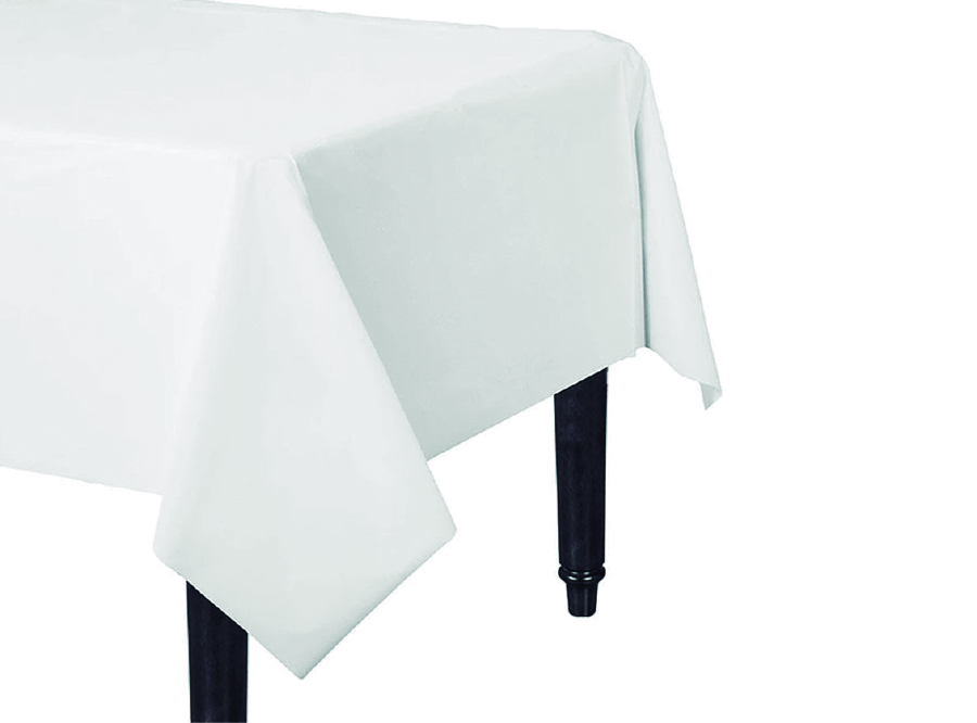  MANTEL PLAST. 137X274 CM BLANCO GLAM 