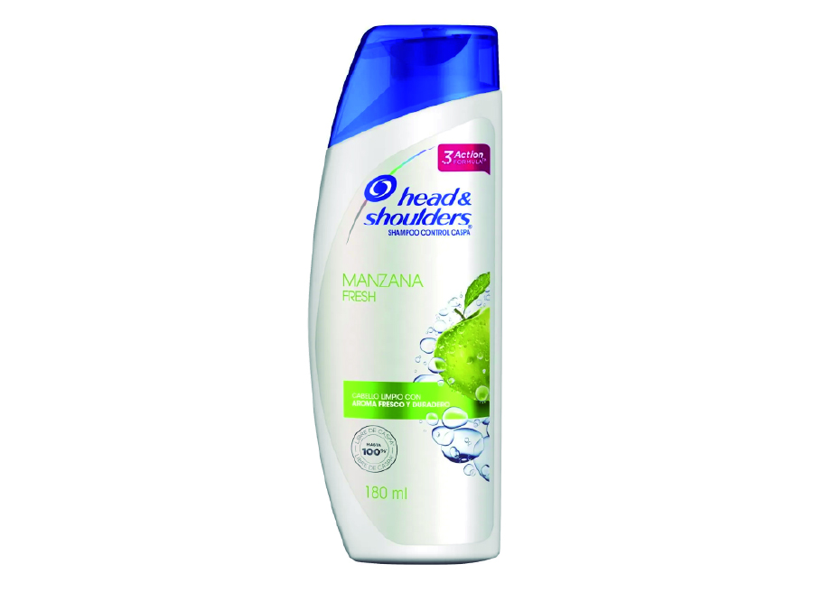  SHAMPOO  180 ML FRASCO H&S MANZANA 