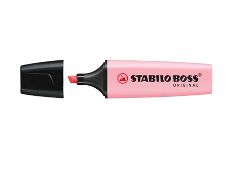  DESTACADOR PASTEL ROSADO STABILO BOSS 