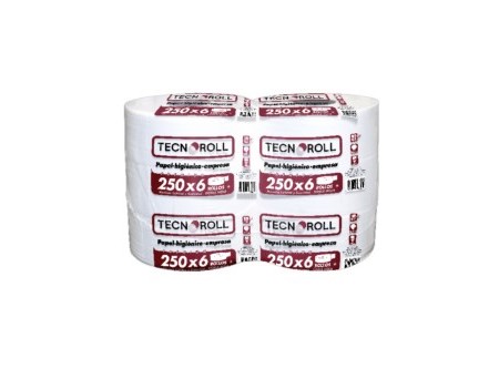  PAPEL HIG.  6 ROLLOS 250 MT. H/D TECNOROLL 