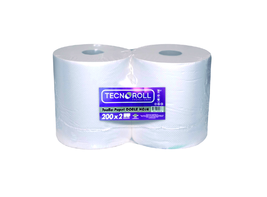  TOALLA PAPEL  2 ROLL.200 MT. TECNOROLL H/DOBLE 