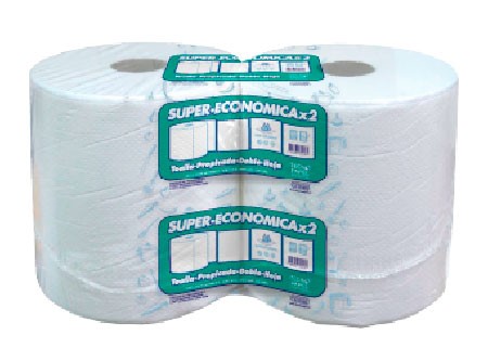  TOALLA PAPEL  2 ROLL. 100 MT.H/D 600GR SUPER ECO. 