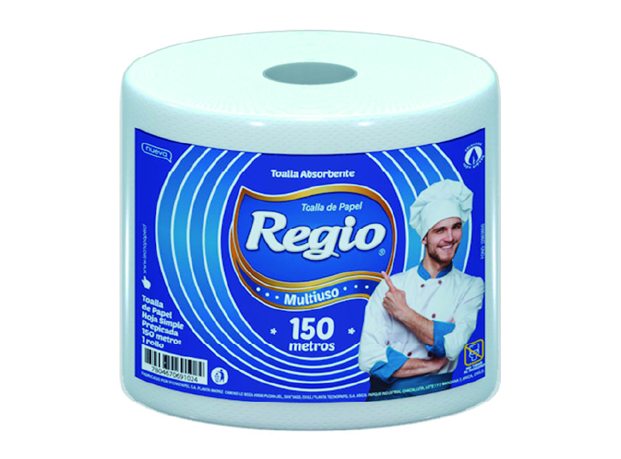  TOALLA PAPEL  1 ROLLO 150 MT H/S REGIO 