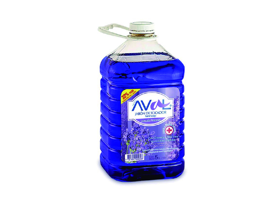 JABON LIQ.  5 LT. LAVANDA AVAL 