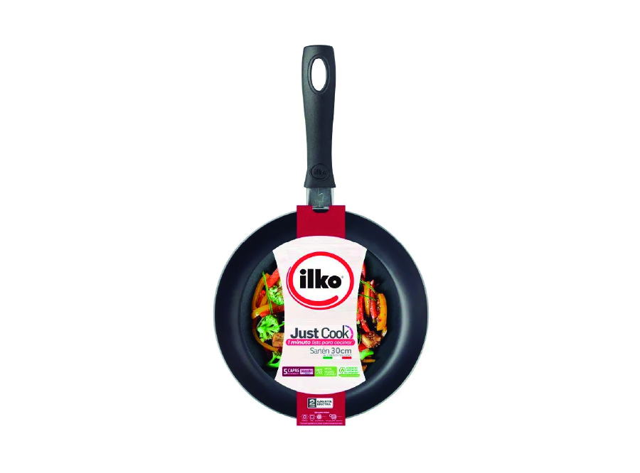  SARTEN ANTIADHERENTE 30 CM CLASICO REDBLUE ILKO 