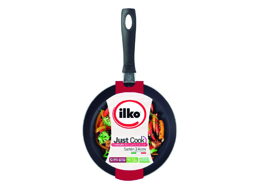  SARTEN ANTIADHERENTE 24 CM CLASICO REDBLUE ILKO 