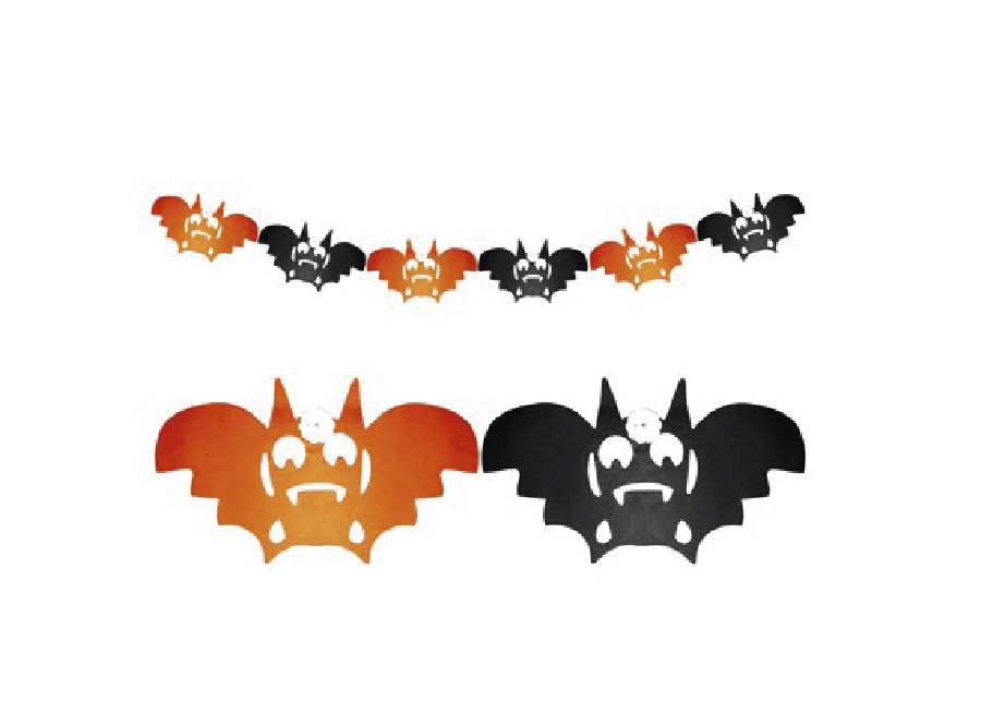  HALLOWEEN GUIRNALDA MURCIELAGO 2MT X 1UN 