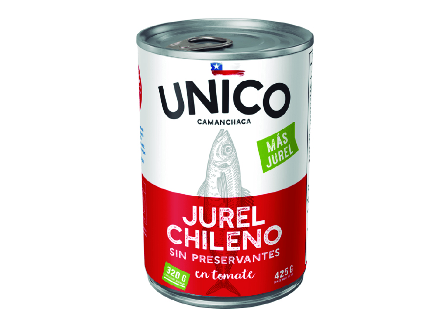  JUREL EN SALSA DE TOMATE 425 GR UNICO CAMANCHACA 
