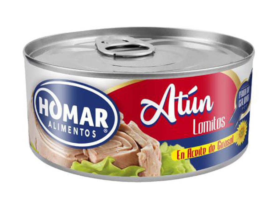  ATUN LOMO ACEITE 140 GR HOMAR 