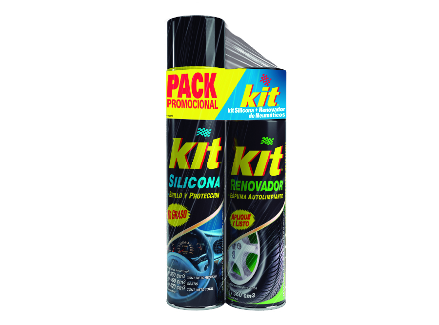  SILICONA AUTO KIT 420 CC + RENOVADOR 360 CC 