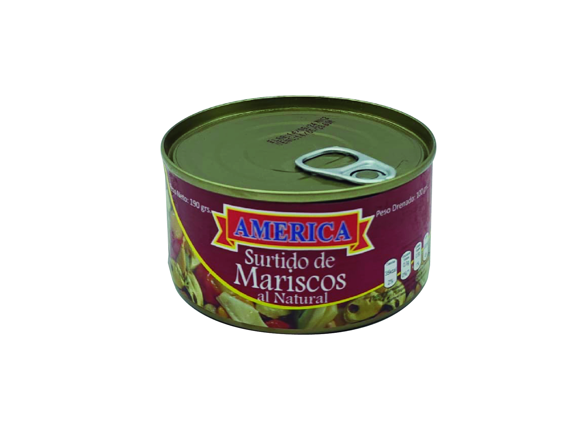  SURTIDO MARISCO 190 GR NATURAL AMERICA 