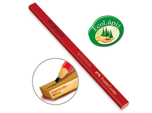  LAPIZ CARPINTERO NEGRO SET X 12UN + 1 UN FABER 