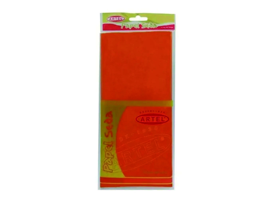  PAPEL VOLANTIN 20 GR PQX10 UN 50X66 ARTEL NARANJA 