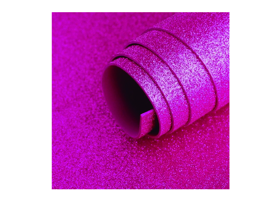  GOMA EVA 40X60 X 10 PLIEGOS GLITTER FUCSIA LATINA 