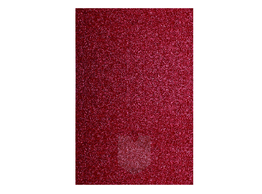  GOMA EVA 40X60 X 10 PLIEGOS GLITTER ROJO LATINA 
