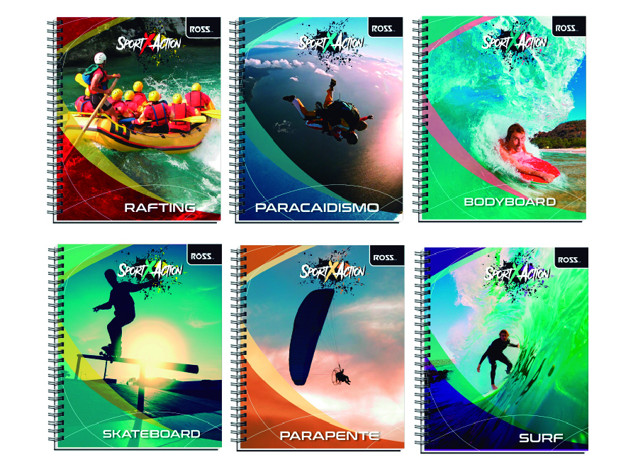  CUADERNO UNIV. E/D 100 HJ M7 ROSS SPORT ACTION 